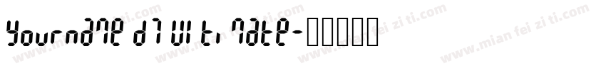 Yourname D7 Ultimate字体转换